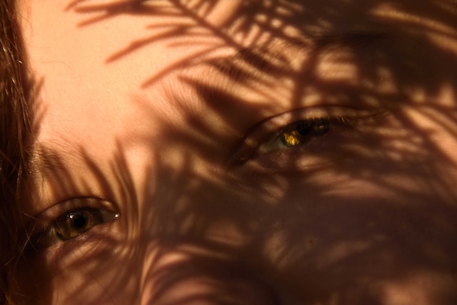 close up of child's face