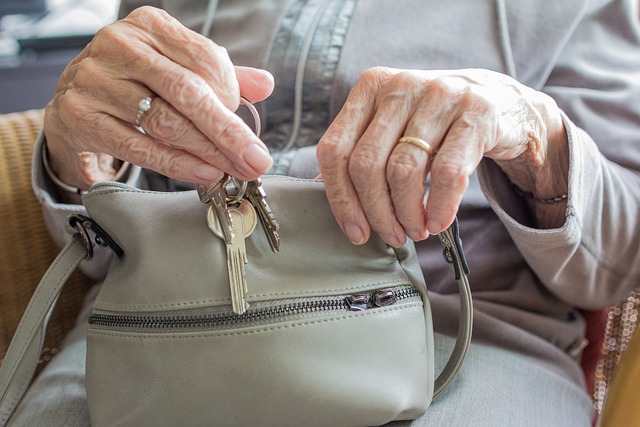 senior woman's hands