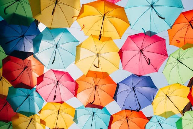 colorful umbrellas