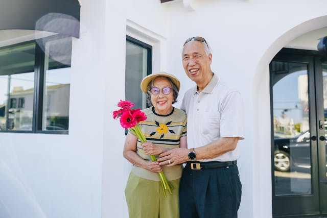 happy senior couple