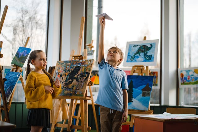 kids in classroom