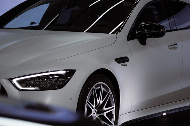 white car