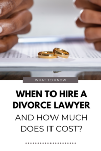wedding rings on legal document