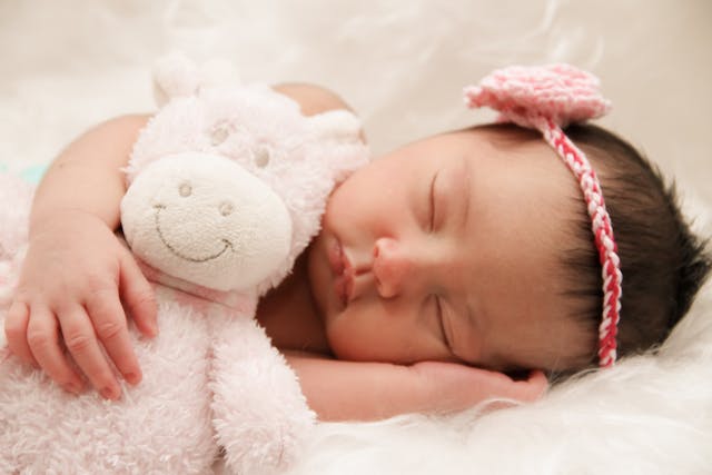 baby girl sleeping