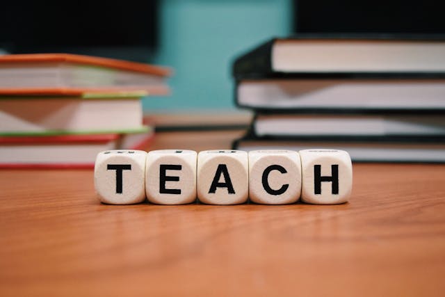 TEACH letter tiles