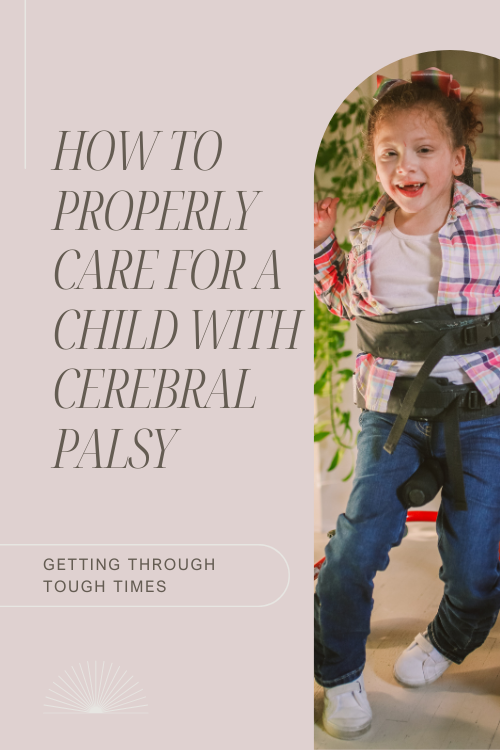 happy girl with cerebral palsy