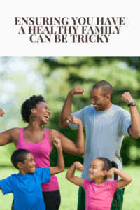 family exercising together