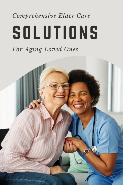 senior woman with care giver