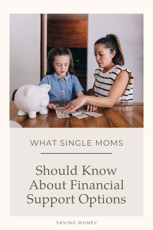 mom talking to child about money