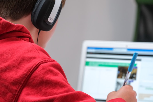 boy on computer