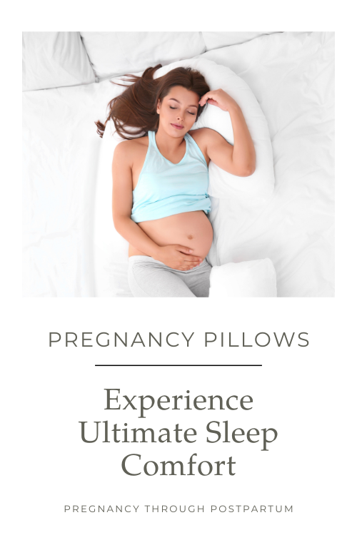 woman sleeping on pregnancy pillow
