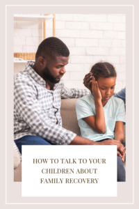 Father talking to daughter
