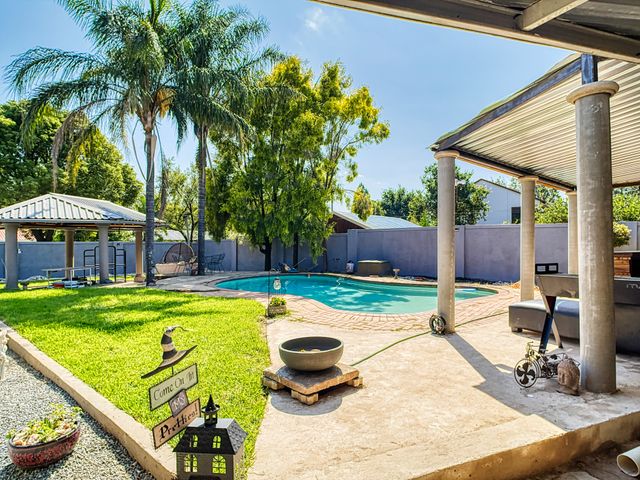 backyard with pool