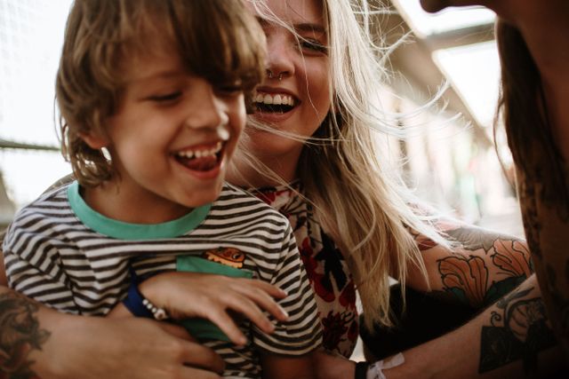 kids laughing