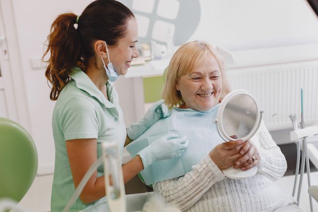 woman at dentist