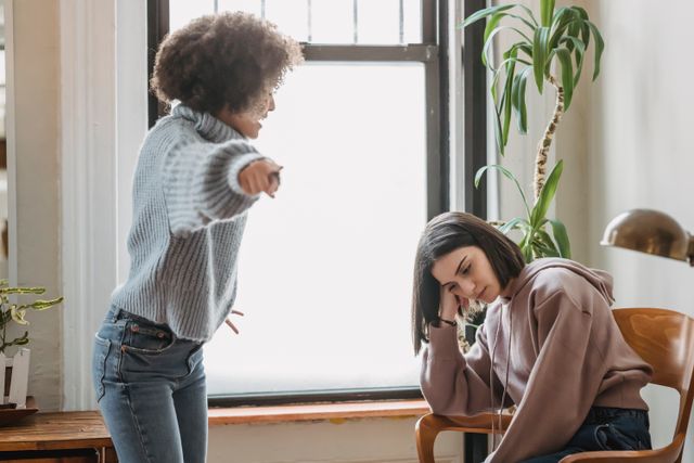 two women arguing