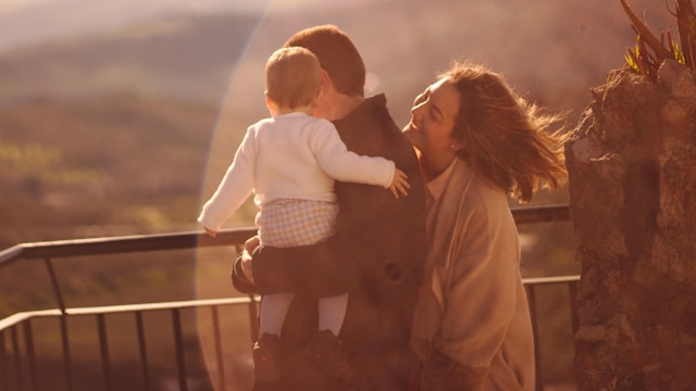 family laughing together