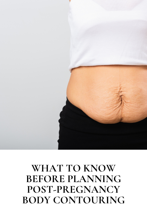 woman post partum body