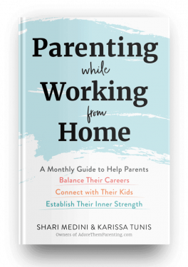 parenting while working from home hard cover mockup